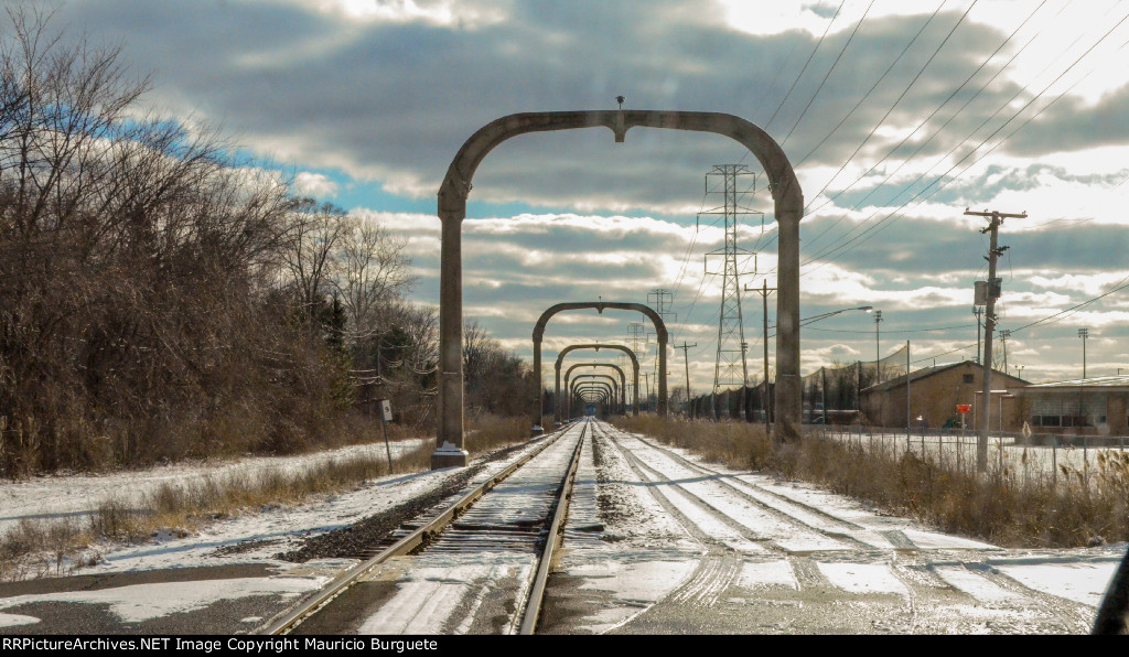 Rail tracks at Allen Park